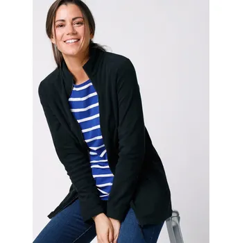 Dámská mikina Fleecová mikina na zip černá 38/40