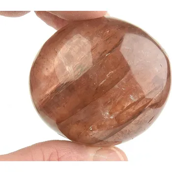 Přírodní kámen Leštěný kámen hematit v křišťálu 91g z Madagaskaru