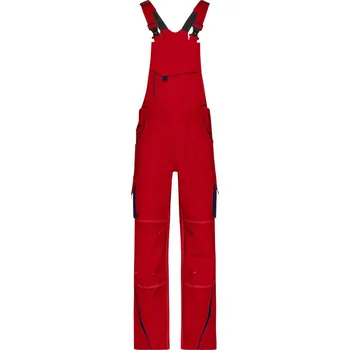 montérky James & Nicholson Kalhoty Color JN 848 s laclem, velikost 62 COT02848X881o7-red/navy 62 Červená/navy