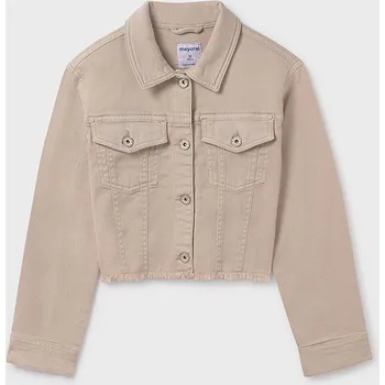 Dívčí bunda Dívčí riflová bunda Mayoral 6470, 6406 barva: béžová, Rozměr: 162 (16 let)