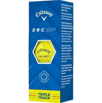 Golfový míček Callaway balls ERC Soft 25 - Triple Track žluté 3-vrstvé 3ks
