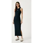 Red Bull Racing X Pepe Jeans Dámské šaty LOGO RIB MAXI DRESS Barva: modrá, Velikost: S