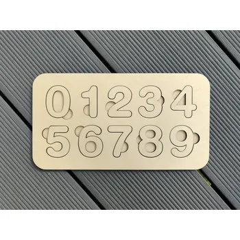 Dřevěná hračka Dřevěná vkládačka Čísla - D-decor