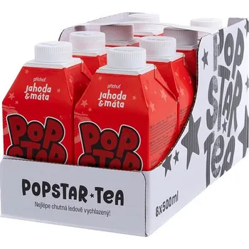 Ledový čaj Popstar Tea Ledový čaj jahoda/máta
