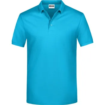Pánské tričko James & Nicholson Polokošile JN 792, krátký rukáv, pánská COT02079244003-turquoise L Tyrkysová