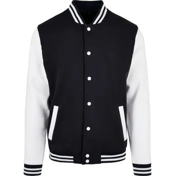 pracovní bunda Build your Brand Bunda College BB 004 COT56B00498015-black/white Černá/bílá 5XL