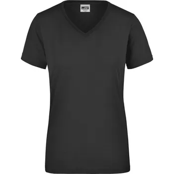 pracovní tričko James & Nicholson Tričko JN 837, krátký rukáv, dámské COT02083700203-black L Černá