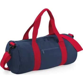 BagBase Taška BG140, sportovní, kulatá, 20l COT520140y3199-french navy UNI Navy/červená