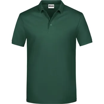 James & Nicholson Polokošile JN 792, krátký rukáv, pánská COT02079202815-dark green Zelená tmavá 5XL