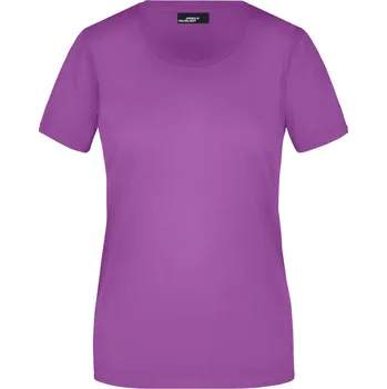 pracovní tričko James & Nicholson Tričko JN 901, krátký rukáv, dámské COT02090135001-purple S Purpurová