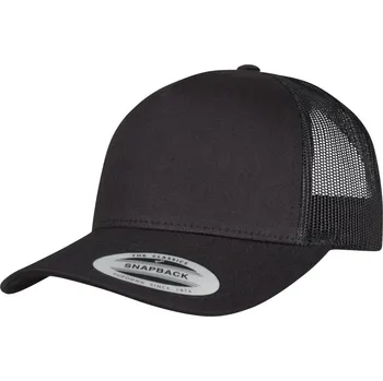 Pracovní přilba Flexfit Kšiltovka 6506 Retro Trucker, 5 panelová COT55650600299-black Černá UNI
