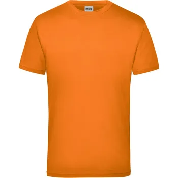pracovní tričko James & Nicholson Tričko JN 800, krátký rukáv, pánské COT02080023514-orange Oranžová 4XL