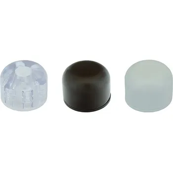 Nábytkové kování NÁŘADÍ CL DORAZ DVEŘNÍ SAMOLEPÍCÍ 30X25MM- HNĚDÝ