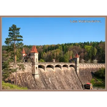 Pohlednice Přehradní nádrž Les Království