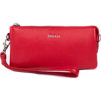 Kabelka SEGALI Dámská kožená crossbody kabelka 8003 Red + 2 měsíce na vrácení zboží