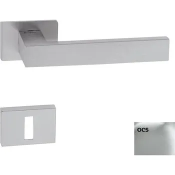 Stavebniny Klika Naturel Square-rt,cr broušený, WK hranatý SQUARERTOCS