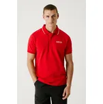 Red Bull Racing X Pepe Jeans Pánské tričko TIPPED LOGO POLO Barva: červená, Velikost: XXL