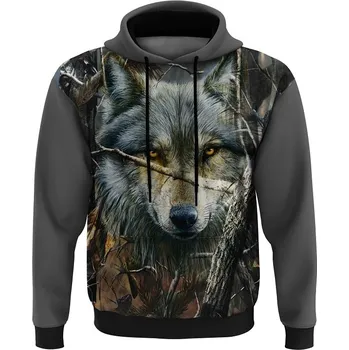 Pánská mikina luxusni_unisex_mikina_myslivecka_vlk_prelud Pánské luxusní mikiny: XS