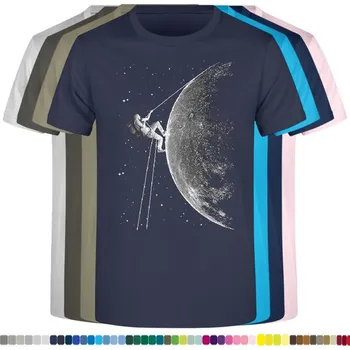 detske-levne-bavlnene-tricko-potisk-horolezec-Mesic Barva: Navy - tmavě modrá, velikost: 164