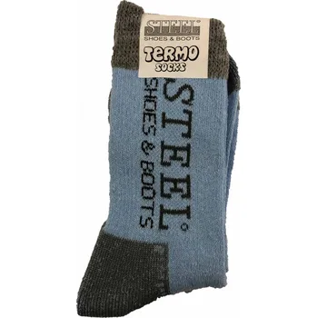 Pánská móda Ponožky termo Steel Boots Original - tmavě šedé, 44-47