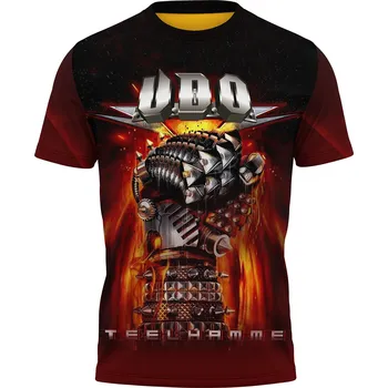 Pánské tričko tricko-celopotisk-hudebni-skupina-UDO velikost: 5XL - šířka 67 cm, délka 78 cm