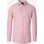 Pánská bavlněná košile Barva: Růžová, Velikost: 40, Střih: SLIM FIT