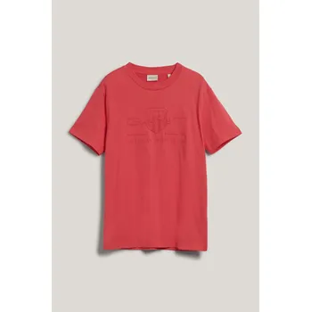 Pánské tričko TRIČKO GANT REG TONAL SHIELD SS T-SHIRT WATERMELON RED