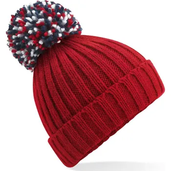 Pracovní přilba Beechfield Čepice B 390 Hygge, pletená COT53039024899-classic red Červená UNI