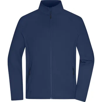 pracovní bunda James & Nicholson Bunda JN 1860, fleecová, pánská COT02186085700-navy/navy Navy XS