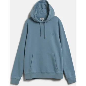 Pánská mikina MIKINA WOOLRICH LOGO SCRIPT HOODIE CITADEL