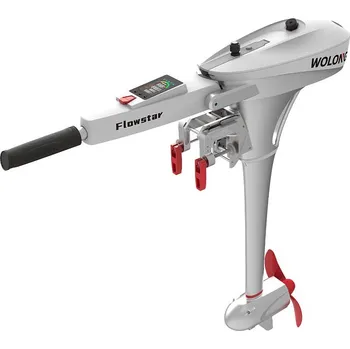 Loď Lodní elektrický motor WOLONG ​FLOWSTAR 1,5 kW s delší nohou L - přívěsný s baterií