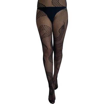 Dámské erotické punčochy punčocháče PAMELA MANN - Snake Net - Black - 48-52