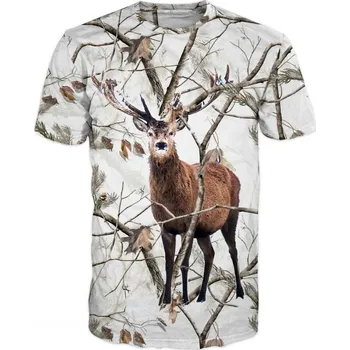 tricko jelen v zime velikost: 6XL - šířka 70 cm, délka 79 cm