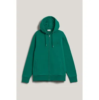 Pánská mikina MIKINA GANT REG TONAL SHIELD FULL ZIP HOODIE DEEP GREEN