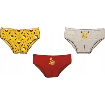 Chlapecké spodní prádlo Chlapecké spodní prádlo kalhotky 3 kusy Pokémon Pikachu vel. 98-104
