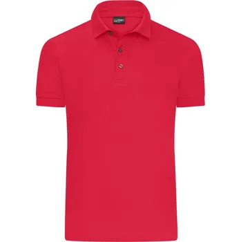Pánské tričko James & Nicholson Polokošile JN 1300, žerzejová, krátký rukáv, pánská COT021300o4302-light red M Červená světlá