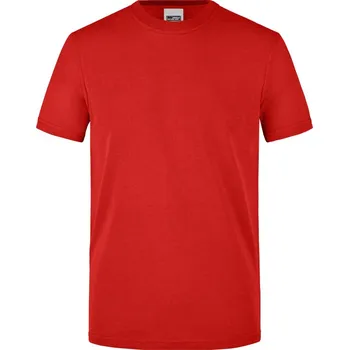 pracovní tričko James & Nicholson Tričko JN 838, krátký rukáv, pánské COT02083800404-red XL Červená