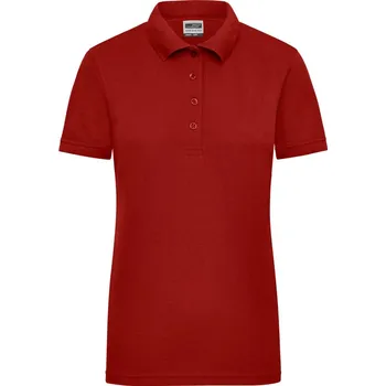 Pánské tričko James & Nicholson Polokošile JN 829, krátký rukáv, dámská COT02082905414-wine Vínová 4XL