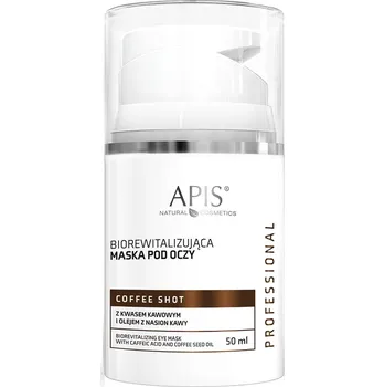 Pleťová maska APIS, Coffee Shot bio revitalizační maska na oči s kávovou kyselinou a olejem z kávových semínek 50ml