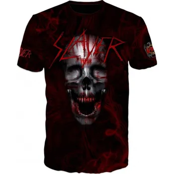 metalove-tricko-Slayer-rude velikost: 7XL - šířka 73 cm, délka 80 cm