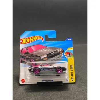 autíčko Hot Wheels - DMC Delorean pink ZE SBÍRKY