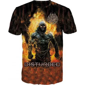 metalove-tricko-Disturbed-tmave velikost: 7XL - šířka 73 cm, délka 80 cm