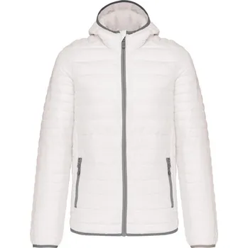 pracovní bunda Kariban Bunda s kapucí Kariban K6110, prošívaná, lehká, pánská COT20611000104-white XL Bílá