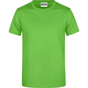 pracovní tričko James & Nicholson Tričko JN 797, krátký rukáv, pánské COT02079704215-lime green 5XL Zelená lime