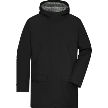 pracovní bunda James & Nicholson Parka JN 1176 business, pánská COT02117600204-black XL Černá