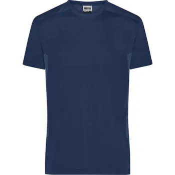 pracovní tričko James & Nicholson Tričko Strong JN 1824, krátký rukáv, pánské COT02182485716-navy/navy Navy 6XL
