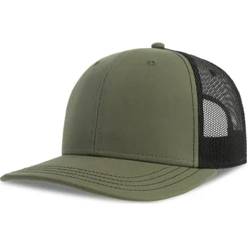 Pracovní přilba Atlantis Headwear Kšiltovka Sonic-S Trucker, 6 panelová COT33025963499-olive/black UNI Olivová/černá