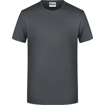 pracovní tričko James & Nicholson Tričko JN 8008 z bio bavlny, krátký rukáv, pánské COT02800807505-graphite 2XL Šedá grafitová