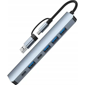 USB hub HUB 7v1 adaptér USB/TYP C