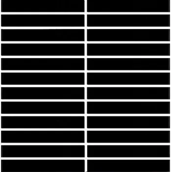 Obklad Keramická mozaika Premium Mosaic Kit Kat black 30x30 cm mat MOSKK2BKM